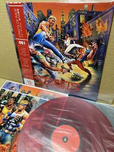 RED VINYL！帯付LP！ベア・ナックル 怒りの鉄拳 Streets Of Rage DATA001 限定アナログ盤レコード 古代祐三 YUZO KOSHIRO SEGA MEGA DRIVE