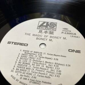 PROMO！美盤LP帯付！ボニーM The Magic Of Boney M. - 20 Golden Hits Watner P-13001A 見本盤 プロモ マジック オブ SAMPLE 1980 JAPAN NMの画像2