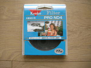 簡易梱包★Kenko ケンコー　PRO ND4　77ｍｍ　光量減少用フィルター★USED品