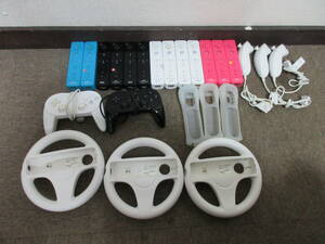 棚3・A9112　Nintendo 任天堂　Wii　RVL-024/RVL-022/RVL-05（02）/RVL-004/RVL-003/RVL-036　まとめ24点セット　現状品