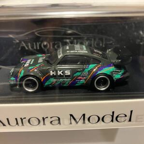 1/64 aurora model ポルシェ RWB 964 hksの画像5