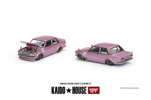 1/64 MINI GT KAIDO HOUSE DATSUN 510 STREET GT V1 nismo 街道ハウス　ダットサン　ストリート ニスモ　ピンク