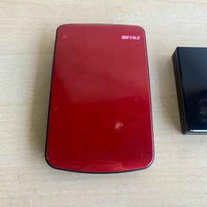 現状品 BUFFALO ポータブルハードディスク 500GB HD-PE500U2 io DATA HDPC-U500k 2つセットの画像2