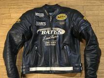 BATES 2WAY 牛革製パンチングレザーライディングJKT Mサイズ 身長165-170cm 肩/肘/背パッド付き _画像2