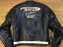 BATES 2WAY 牛革製パンチングレザーライディングJKT Mサイズ 身長165-170cm 肩/肘/背パッド付き _画像3