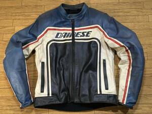 DAINESE 牛革製ライディングレザーJKT Lサイズ(表記EU/50） 身長168-172cm 肩/肘パッド付き 春のツーリングに