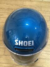 SHOEI Glamstar ラグナブルー メタリックカラー 2021/06製造品 55ｃｍ Sサイズ 良品_画像5