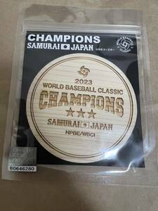 新品未開封 WBC公式グッズ 侍ジャパン優勝記念 完売品 ひのきコースター