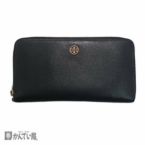 TORY BURCH トリーバーチ ラウンドファスナー長財布 ブラック 黒 ファスナー開閉小銭入れ カード入れ×15 札入れ クリックポスト発送