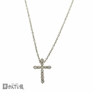 4℃ ヨンドシー シルバー SILVER クロス ネックレス レディース アクセサリー ペンダント キラキラ 簡易洗浄・消毒済み クリックポスト発送