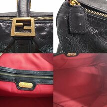 FENDI 　エナメル　ボストンバッグ