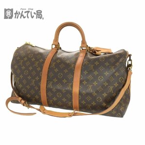 LOUIS VUITTON ルイ・ヴィトン モノグラム キーポル50 ショルダーストラップ ボストンバッグ M41426 ファスナー式 2WAYの画像1