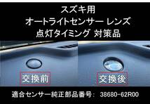 スズキ オートライト センサーカバー 透明 カバー クリアレンズ ジムニー ハスラー キャリイ ハスラー 自動調光 センサー用 純正交換 D_画像3