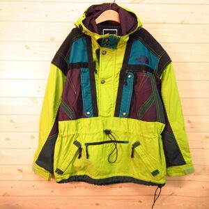 〇使用少なめ！THE NORTH FACE ザノースフェイス◆スキージャケット アウトドア レトロ 撥水◆メンズ マルチカラー Lサイズ◆A4207