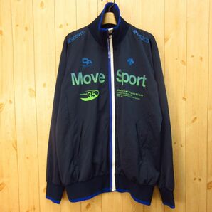 ◎DESCENTE Move Sport デサント◆ジャージジャケット トラックジャケット スポーツ ストレッチ◆メンズ 紺 Lサイズ◆A4174の画像1