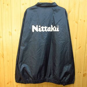 * beautiful goods! Miyagi selection . ping-pong Nittakunitak total body high school * nylon jacket jumper supplied goods uniform * men's navy blue XL size *A4252