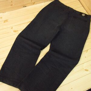 ◎TRUSSARDI JEAN トラサルディ ジーンズ◆テーパードパンツ スラックス ゆったり◆メンズ ダークグレー 34 XL相当◆P4373