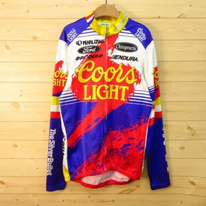 ◎使用少なめ！PEARL IZUMI パールイズミ◆サイクリングジャージ ジャケット シャツ 裏起毛 秋冬 自転車◆メンズ 赤 XLサイズ◆A4370