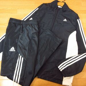 ◎美品！XL 上下セット！adidas アディダス◆ジャージジャケット&ナイロンパンツ◆メンズ 紺◆B3768