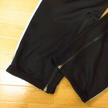 ◎adidas アディダス L 上下セット◆ジャージ ジャケット&パンツ◆メンズ 黒x水色◆B3746_画像9