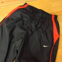 ◎使用少なめ！M 上下セット！NIKE ナイキ◆ジャージジャケット&ナイロンパンツ◆メンズ 黒xオレンジ◆B3720_画像6