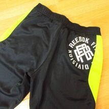 ◎使用少なめ！M-L 上下セット！Reebok リーボック◆セットアップ ジャージ ジャケット&パンツ◆メンズ 紺xライム◆B3703_画像8