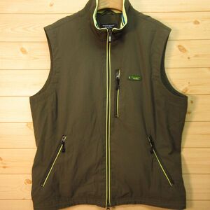 ◎Munsingwear マンシングウェア◆ベスト ストレッチ ゴルフ 撥水 ダブルジップ 春夏用！◆メンズ カーキ Mサイズ◆KA4517