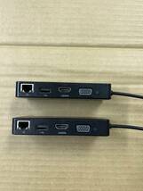 セール品」TOSHIBA 　USB-C to HDHI/VGA 　Travel Adapter 　PA5272U-1PRP 　ポート拡張アダプター　２個セット _画像2