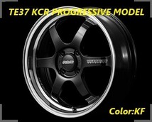 【納期要確認】TE37 KCR PROGRESSIVE MODEL SIZE:5.5J-15 +45(F1) PCD:100-4H Color:KF ホイール4本セット_画像1