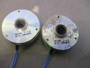 中古 MCNB 1-13 G-K 0GURA Clutch Brake 2個 (KAXR60109D313)