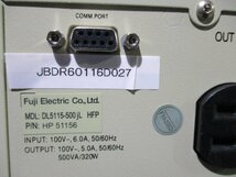 中古 FUJI DL5115-500JL 小形無停電電源装置 500VA/320W (JBDR60116D027)_画像7