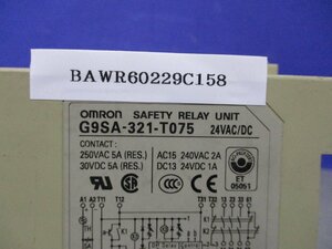 中古 OMRON SAFETY RELAY G9SA-321-T075 24VAC/DC (BAWR60229C158)