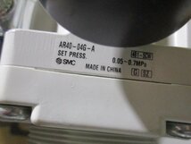 中古 SMC AFM40-04-A/AR40-04G-A レギュレータ(EAGR50220C007)_画像4