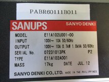中古 SANYO DENKI SANUPS E11A E11A102U001-00 HYBRID UPS 通電OK(PABR60111B011)_画像4