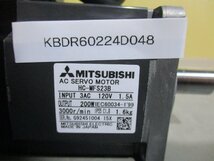 中古 MITSUBISHI HC-MFS23B 200W ACサーボモーター (KBDR60224D048)_画像2