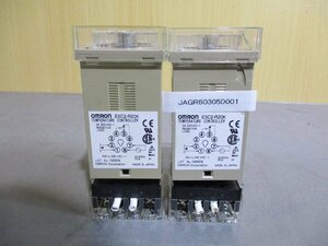 中古 OMRON TEMPERATURE CONTROLLER E5C2-R20K 電子温度調節器 2個 (JAGR60305D001)