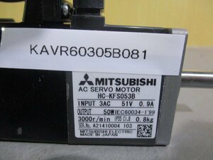 中古 MITSUBISHI AC SERVO MOTOR HC-KFS053B AC サーボモータ (KAVR60305B081)