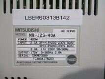 中古MITSUBISHI AC SERVO MR-J2S-40A AC サーボアンプ 400W(LBER60313B142)_画像2