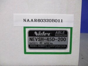 新古 NIDEC SHIMPO ABLE REDUCER NEVSH-45D-200 (NAAR60320B011)