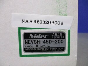 新古 NIDEC SHIMPO ABLE REDUCER NEVSH-45D-200 (NAAR60320B009)