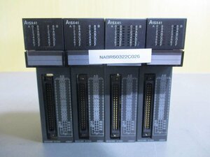 中古 MITSUBISHI INPUT UNIT A1SX41 入力ユニット 4個 (NABR60322C026)