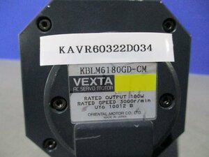 中古 ORIENTAL MOTOR AC SERVO MOTOR KBLM6180GD-CM/GEAR HEAD 6GD50K (KAVR60322D034)