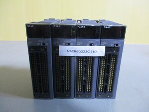 中古 MITSUBISHI INPUT UNIT QX42 入力ユニット 4個 (NABR60323C110)