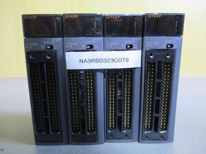 中古 MITSUBISHI OUTPUT UNIT QY42P 出力ユニット 4個 (NABR60323C079)