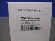 新古Hikrobot Industrial Lens SA1620M-10MP 16mm 10MP FA Lens(NADR60321D169)_画像2