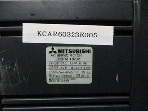 中古 MITSUBISHI AC SERVO MOTOR HC-SF102G2 1KW/IMT NON-BACKLASH GEARS BL2-09B-10MEGC ＜送料別＞ (KCAR60323E005)