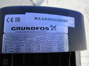 中古 GRUNDFOS DK-8850 BJERRINGBRO DENMARK A-97C17101-P1-1715/MG71B200/346-2 C-G ＜送料別＞ (MAAR60323E016)