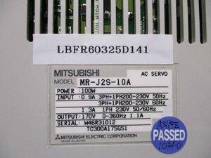 中古MITSUBISHI AC SERVO MR-J2S-10A サーボアンプ 100W(LBFR60325D141)