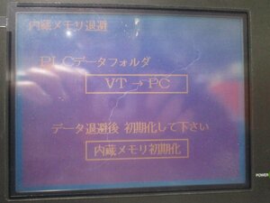 中古Keyenc CORPORATION 5型 QVGA STNモノクロ タッチパネル VT-5MB 通電OK(DATR60325C039)