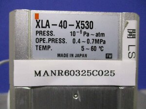 中古SMC XLA-40-X530 アルミニウム製 高真空L型バルブ 常時閉/ベローズシール(MANR60325C025)